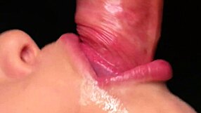 The perfect mouth to suck your cock - ASMR close-ups