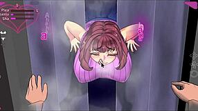 Married woman Rika's unexpected double penetration in a game