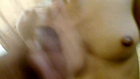 Beautiful Latina gives a great blowjob to a big cock