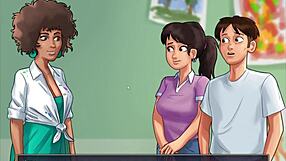 College life in animated hentai with big tits and monster cock action