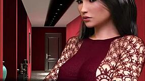 Cartoon porn with group sex and cumshots in a fashion business game