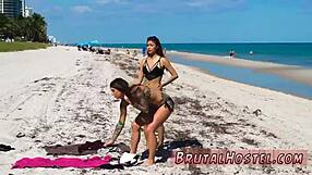 Young tourists get bound and fingered in bondage hypnosis