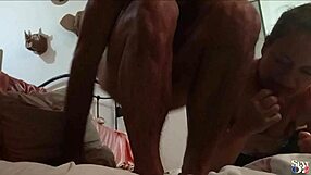 French amateur's naughty lingerie show with rimming and talking