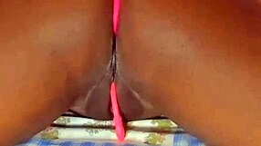Stacy7’s juicy black pussy wide open for a muscular cock