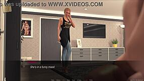 Big-boobed Jessica Olsen in hardcore scene in visual novel