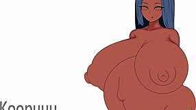 Steamy anime porn with pregnant Asian woman and big tits