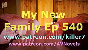 Visual novel with adult content: My new family 540