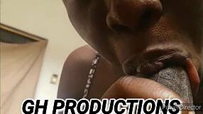 A black beauty gives me a fast blowjob and fuck in missionary position