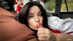 Beautiful anime girl gives a good blow job and bends over to pleasure her partner