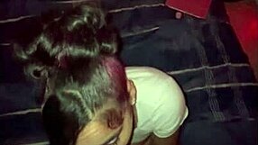 A beautiful woman with a light skin tone had a creampie on my birthday