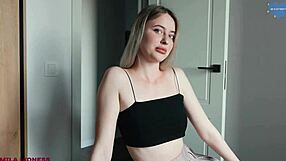 Taboo step-sis satisfies her hunger for big cock in Russian babe