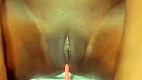 Big pussy lips masturbation scene