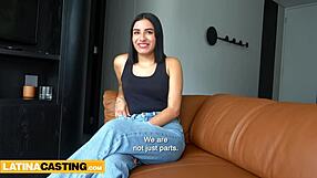 Latina casting - shy 18yo Colombian cutie nails huge dick audition