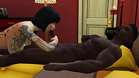 Big-boobed Asian beauty gets a street massage with cum