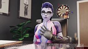 Beautiful adult film with the best Overwatch porn compilation