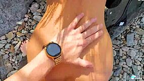 Amateur couple’s outdoor sex at the beach in a tropical paradise