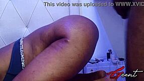 I gave my girlfriend's tight pussy a good drilling in doggy style with my big black cock
