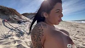 Hot milf enjoys outdoor sex with a big cock