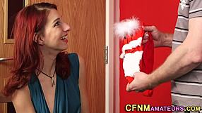 Redhead fetish in high definition CfnM scene with amateur babe in high heels