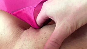 Solo masturbation session ends with a big wet orgasm