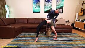 Katie Kush, the gymnast with a big cock in spandex