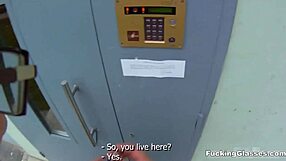 Kirsten's passionate and spontaneous sex on the top floor