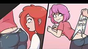 Collection of cartoon girl wedgies