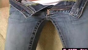 Addison's perfect ass in tight jeans, softcore content