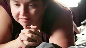 A big girl with an amazing ass gets a facial in a hot scene