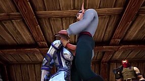 Steamy scene of Warcraft parody with hot blowjob and rough anal sex