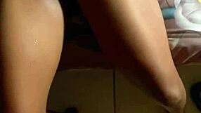 Amateur couple tries out some kinky sex in the bedroom