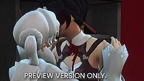 3D animated hentai with RWBY characters, uncensored