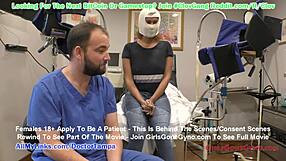 Dr. Tampa's gyno exam with speculum and gloved hands