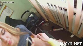 Amateur couple’s rough sex in a spy cam video