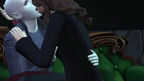 Hermione Granger's erotic encounter with Dark Lord Voldemort in a 3D animated parody