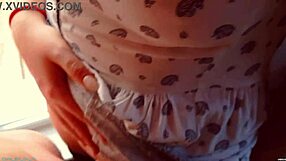 Hot milf wears wet pantyhose with cum stains in a homemade video