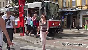 Beautiful Czech woman with large breasts and an amazing ass has a hardcore anal sex video