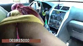 Homemade video of big ass MILF having car sex