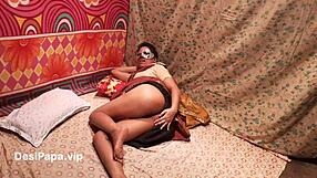 Big breasted Indian amateur gets deepthroat and group sex