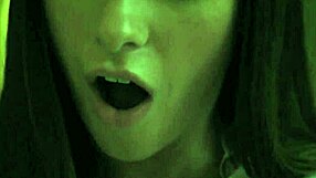 Young and petite stepsister enjoys watching adult movies