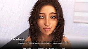 Beautiful anime game with blue eyes and big boobs - WVM Part 32