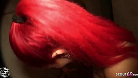 Young German slave gets punished by red-haired mistress