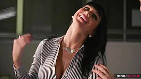Big-boobed secretary gets rough anal in 4K porn teaser
