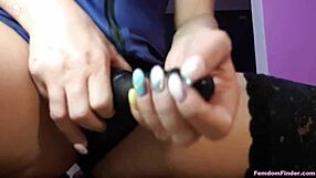 Sissy barista gets dominated by femdom goddess