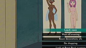 Cartoon sex with Starfire and Mity in 18titan's latest game