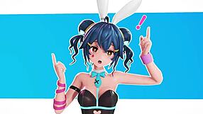 Animated video with anime and music about a bunny’s adventure