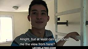 Straight gay men having raw sex with hot Latino men for money in a real sex adventure