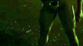Outdoor exhibitionist shows off his hot body and feet