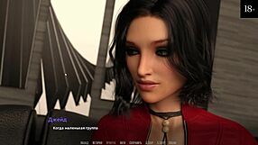 Big-boobed anime star becomes a rock star in this video