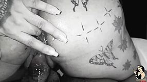 Big black cock penetrates pregnant Jewish girl's ass